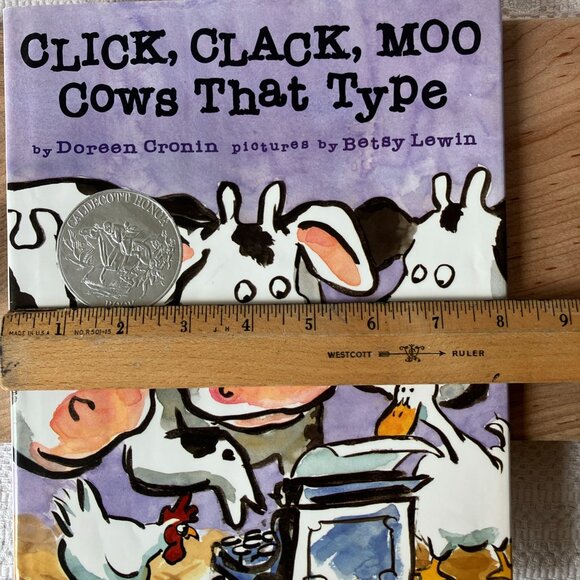 Click, Clack, Moo Cows That Type - Hardcover By Doreen Cronin - VERY GOOD - Picture 7 of 8
